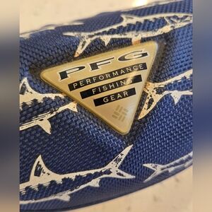 Columbia PFG Blue Block Fishing Eyewear Y2K Vintage W/ Floating Case